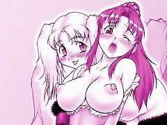 Cartoon Transgender Persons Displaying Themselves